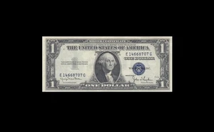 1935-D UNITED STATES SILVER CERTIFICATE $1 "E" (( aUNC )) - Picture 1 of 2