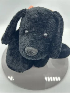 Mary Meyer Flip Flops Black Lab Puppy Dog 12" Plush Stuffed Animal Red Gingham - Picture 1 of 8