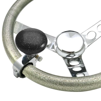 Black Retro Series Adjustable Suicide Brody Knob Translucent w/ Metal Flake   - Image 1 of 4