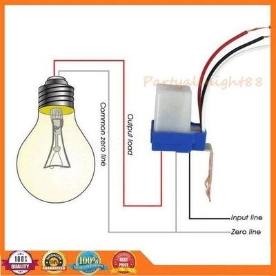 12V 24V 220V Dämmerungssensor Dämmerungsschalter Lichtsensor Twilight Switch NEU - Bild 1 von 4