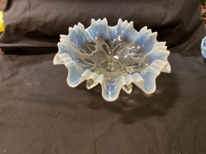 Vintage Jefferson Glass co. "Beaded fan" pattern 8.5" bowl. 1905-10. - Picture 1 of 4