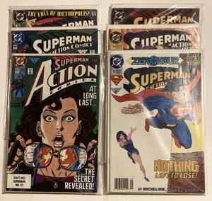 SUPERMAN IN ACTION COMICS DC COMIC LOT 1991-95 TOTAL 12 Issues Some RARE! F-VF - Bild 1 von 13