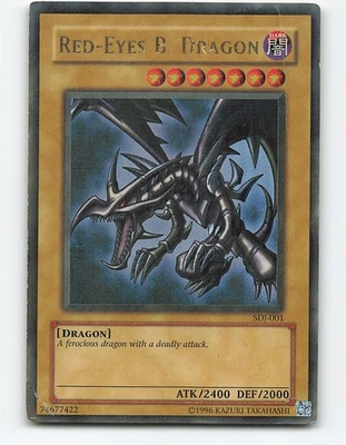 Red-Eyes B. Dragon #SDJ-001 Yugioh Card - Image 1 of 2