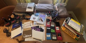 Commodore 64 Computer Lot Disk Drive, Printer Games Manuals AS IS Powers On READ - Picture 1 of 20