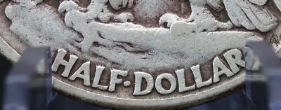 1942 DDR-001 circulated 90% silver Walking Liberty Half dollar. FS-801. - Image 1 of 3