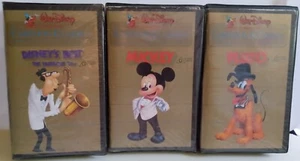Disney Cartoon Classics Gold Edition VHS x3 Mickey Pluto Fabulous 50s CLAMSHELL - Picture 1 of 20