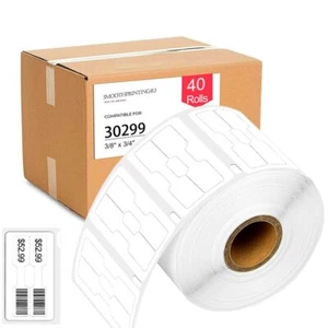 40 × Etiquetas de precio de joyería autoadhesivas 3/8"x3/4" para Dymo LabelWriter 30299 - Imagen 1 de 13