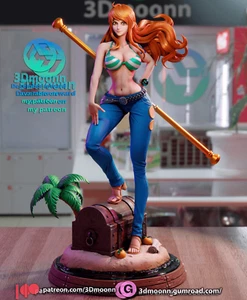 Statua Nami Fan Made stampata in 3D 16K pezzo unico - scala 1:6 - Foto 1 di 8