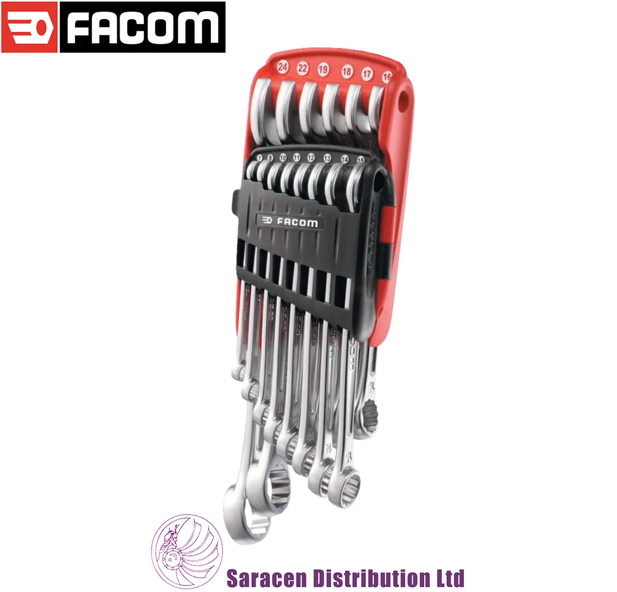 Facom Innensechskantschlüssel 24 Mm Kurz – Robuster Schlüssel Aus Siliziumstahl (224 Mm Lang)