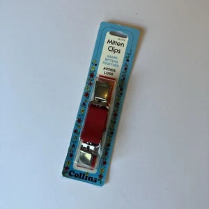 Collins Mitten Clips Red And Silver No. C15 Nos  - Picture 1 of 2