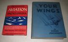 Vintage Lot Aviation Flight Books Your Wings Assen Jordanoff Illustrated Encycl