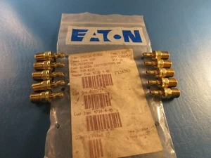 Lot of 10 Eaton 4738-4-4B Brass Hydraulic Hose Fitting 1/4X04 Hose - Picture 1 of 6