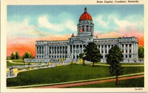 Unposted Linen Post Card State Capitol Building Frankfort Kentucky - Picture 1 of 2