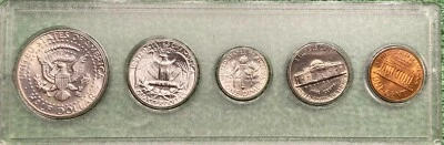 1964-D KENNEDY HALF MINT SET - UNC - IN HOLDER - L@@K AT PICTURES!!!!!  #6708 - Image 1 of 2