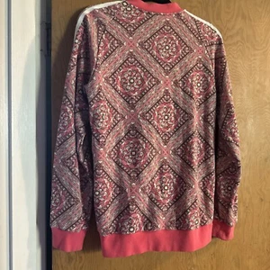 Girls Adidas Youth XL  Pink Geometric Track Jacket Full Zip - Picture 1 of 11