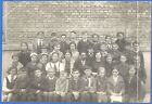 Beautiful girls and boys School uniform Teacher Grozny 1940 Vintage photo