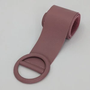 Cintura cinch larga in morbida pelle rosa scuro rosa - Foto 1 di 5