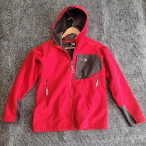THE NORTH FACE Boys L 14/16 Chimborazo Thick Hooded Sherpa Fleece Lined Jacket - Picture 1 of 11