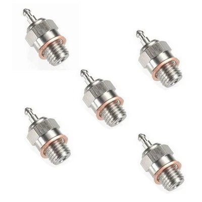 5PCS HSP Spark Glow Plug No.4 N4 Hot 70117 for RC Nitro Engines Car Truck Boat - Image 1 of 3