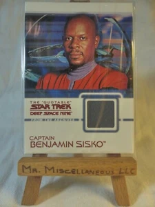 Quotable Star Trek Deep Space Nine costume relic card Captain Sisko C1 (grey) - Picture 1 of 3