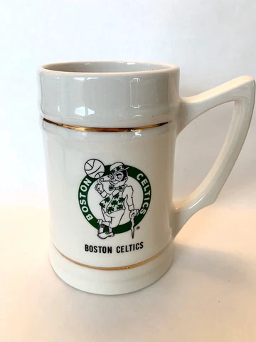 Vintage Boston Celtics NBA Stein Mug NBA Basketball Collectors Stein Cover