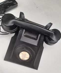 Vintage Telephone Black Bakelite NSW TO -1502 Office Extension Type No Dail - Zdjęcie 1 z 11