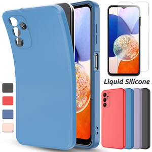 For Samsung Galaxy A14 A54 A15 5G Case Liquid Silicone Cover/Screen Protector - Picture 1 of 70
