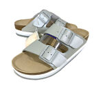 Papillo By Birkenstock Arizona PAP Womens 7(EU38)N Silver/Mineral Sandals