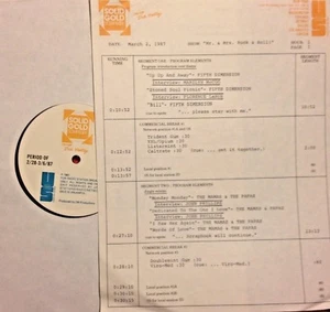 RADIO SHOW: 3/2/87 MR & MRS R&R: SETS w/MAMAS & PAPAS , PAUL & LINDA McCARTNEY - Picture 1 of 2