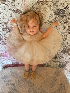 Shirley Temple Doll Ideal Composition 20 inch Original Dress Shoes Vintage - Picture 1 of 6