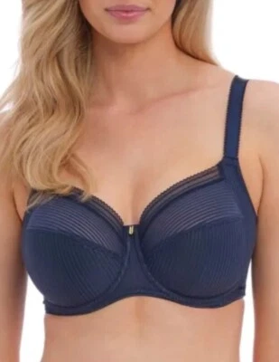 Fantasie 3091 Underwire Fusion Side Support Full Coverage Bra Navy New Size 36H - Image 1 of 4