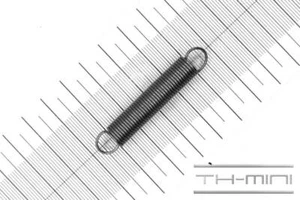 Zug-Feder 1mm Haken Öse 9,4x53mm 3,4kg Spiral Edel-stahl rostfrei Metall - Bild 1 von 1