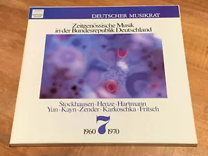 Deutscher Musikrat Zeitgenössische Musik Vol.7 Stockhausen Yun DHM 3 LP BOX MINT - Picture 1 of 4