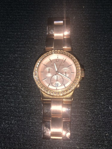 OROLOGIO CRONOGRAFO MICHAEL KORS DYLAN DONNA TONO ORO ROSA MK5412