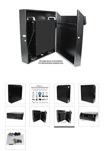 Wall-Mount Server Rack with Dual Fans and Lock - 4U-RK419walvs - Picture 1 of 2