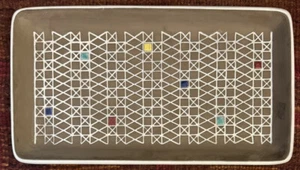 Ingrid Atterberg para Upsala-Ekeby Bandeja Cerámica Grande Rectangular "Corso" MCM - Imagen 1 de 3