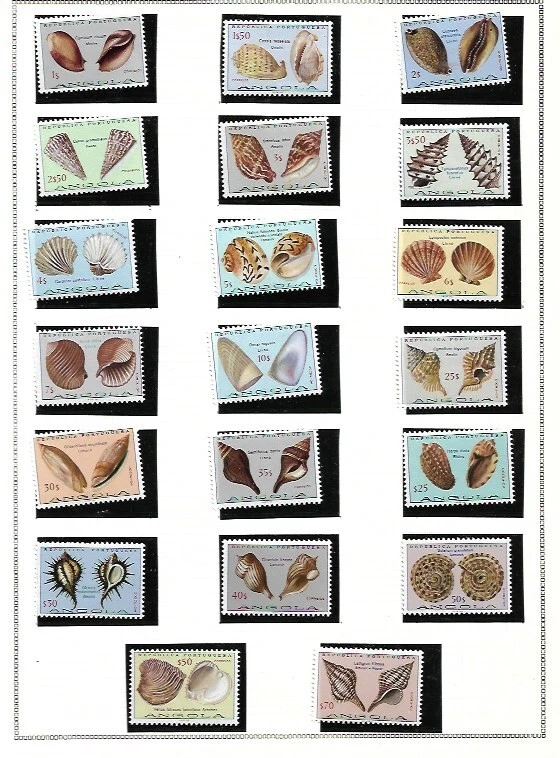 timbres coquillages d' Angola - Photo 1/1