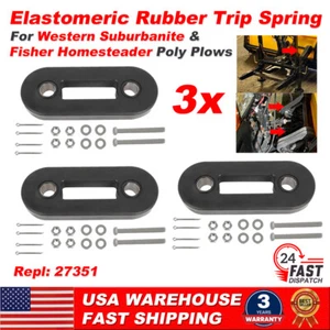 3x Elastomeric Rubber Trip Spring For Western Suburbanite Fisher Homesteader US - Imagen 1 de 14
