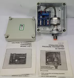 Pressure Transmiter 0-100 PSIG/4-20mA. Watertight NENA 4X Enclosure. - Picture 1 of 12