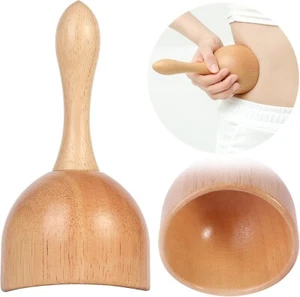 Handhleld Wood Swedish Cup Wooden Massager Therapy Massage Tool Body Sculpting - Picture 1 of 7