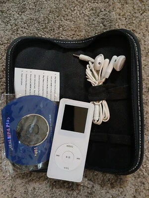 Digital MP4 Player White Stainless Steel Finish-See Description - Image 1 of 4