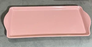 Eurita Pale Pink Melamine Shatter Proof Serving Tray 15”L - Picture 1 of 6