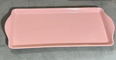 Eurita Pale Pink Melamine Shatter Proof Serving Tray 15”L - Image 1 of 4