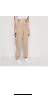 Pantalones deportivos Hollister para mujer talla XS tiro ultra alto beige tostado mezcla de algodón Foto 1 de 4