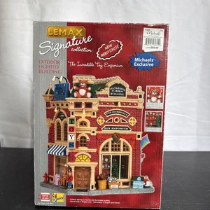 Lemax Signature The Incredible Toy Emporium Christmas Village Lighted Musical - Picture 1 of 19