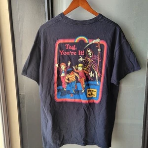 Steven Rhodes Mens XL Hobbies & Games T Shirt Black Tag You’re It! Short Sleeve - Picture 1 of 11