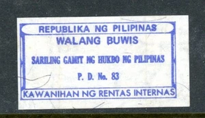 Philippinen Einnahmen - Mietsteuermarke - MH-Teilgummi (6-C256) - Bild 1 von 1
