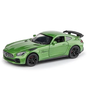 1:32 AMGGTR Green Magic Simulation Alloy Car Model Sound Pull Back Kids Toy Car - Picture 1 of 21