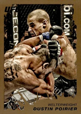 2011 Topps UFC Moment of Truth #194 Dustin Poirier Gold Rookie Card RC - Image 1 of 2