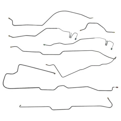 Fits 1976-77 JEEP CJ5 Standard Manual Drum Disc Brake Line Set Model 20 Axle SS - Image 1 of 4